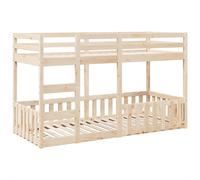 Cama nido de madera maciza de pino, 80x200 cm, marca vidaXL