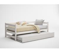 Cama nido eko ii madera maciza blanqueada 90x190cm 201 cm