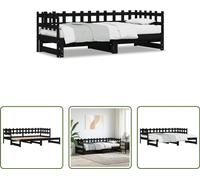 Cama nido "Living Store" extensible, color , 2 plazas (80x200 cm), fabricada en madera maciza de pino