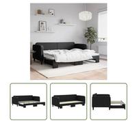 Cama nido "Living Store" extensible, color , 80x200 cm, tapizada en tela