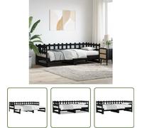 Cama nido "Living Store" extensible, color , con dos colchones de 90x190 cm, fabricada en madera maciza de pino