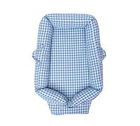 Cama nido para bebé - Cuna nido para Recién Nacidos - Baby Nest Reversible y Desenfundable - Vichy -Azul Empolvado