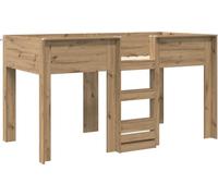 Cama nido para niños vidaXL, estilo "Artisan Oak", 90 x 200 cm, fabricada en material de madera