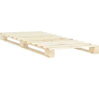 Cama plataforma de madera maciza de pino, 90x200 cm (vidaXL)