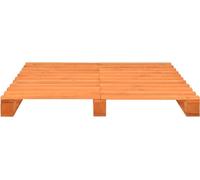 Cama plataforma de madera maciza de pino, color marrón, tamaño 180x200 cm (vidaXL)