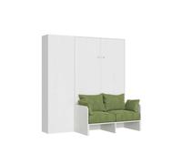 Cama plegable Kentaro de 120 cm tamaño queen con sofá y columna