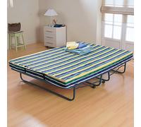 Cama plegable + somier de láminas + colchón equilibrado. Talla 70 x 190 cm. Color Rayas