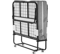 Cama plegable tipo sofá cama con colchón de espuma de 5 pulgadas, ideal para adultos e invitados