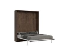 Cama plegable vertical Kentaro 140 en color nogal - Itamoby