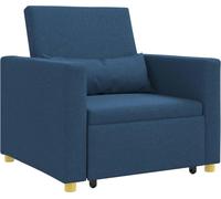 Cama Sofá Desplegable Individual Azul 90 x 165 x 87 cm tela