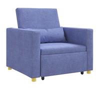 Cama Sofá Desplegable Individual Azul Vaquero 90 X 165 X 87 Cm Vidaxl