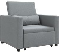 Cama Sofá Desplegable Individual Gris claro 90 x 165 x 87 cm