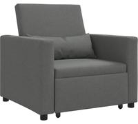Cama Sofá Desplegable Individual Gris oscuro 90 x 165 x 87 cm