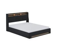 Cama Tapizada Christin 160x200 Con Led, Conexión Usb, Colchón Vitalispa