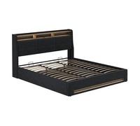 Cama Tapizada Christin 180x200 Con Led Y Puerto Usb Vitalispa