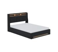 Cama Tapizada Christin Con Colchón, Led Y Conexión Usb Vitalispa
