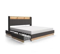 Cama Tapizada Nura 180x200 Cm Con Colchón Vitalispa