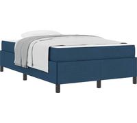 Cama tipo Box Spring Azul 120 x 200 cm tela