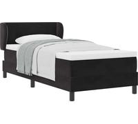 Cama tipo Box Spring con cabecera 100 x 200 cm Terciopelo