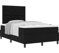 Cama tipo Box Spring con cabecera 120 x 190 cm tela