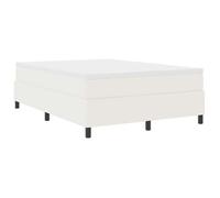 Cama Tipo Box Spring Crema Y 160 X 200 Cm Tela De Pana Vidaxl