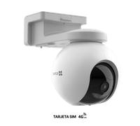 Cámara a Batería Tarjeta Sim 4G EZVIZ EB8 2K 360º | Sin Cables ni WiFi | GPS Incorporado | Posibilidad de Panel Solar
