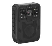 Cámara Corporal con Grabación de Audio y Video, Cámara Corporal HD 1080P, Batería de 1500 MAh, Visión Nocturna por Infrarrojos, Videocámara Corporal con Detección de (Enchufe de