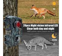 Cámara de Caza Impermeable de 16MP 1080P, Detector de Animales Salvajes, Monitoreo con Sensor de Calor Infrarrojo, Visión Nocturna y Seguimiento 2PCS-DL003