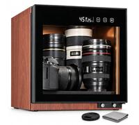 Cámara de gabinete seco, volúmenes de 15/20/30/40 L, deshumidificación | Caja seca electrónica, controla automáticamente la humedad, lentes de cámaras y equipo de fotografía(brown,15L)
