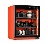 Cámara de gabinete seco, volúmenes de 15/20/30/40 L, deshumidificación | Caja seca electrónica, controla automáticamente la humedad, lentes de cámaras y equipo de fotografía(orange,40L)
