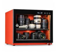 Cámara de gabinete seco, volúmenes de 15/20/30/40 L, deshumidificación | Caja seca electrónica, controla automáticamente la humedad, lentes de cámaras y equipo de fotografía(orange,20L)