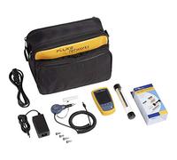 Cámara de inspección de extremo de fibra óptica de fibra óptica FI-525 de Fluke Networks con iluminación PortBright, incluye kit de limpieza de extremo de fibra NFC-KIT-CASE