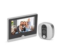 Cámara de Mirilla WIFI, 1080P 4.3 Pulgadas HD Cámaras de Mirilla de 2 Vías para Puerta de Entrada, Visor WIFI Digital, Timbre de Intercomunicación Visual Detección de Movimiento