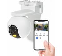 Cámara de seguridad exterior - Cámara de vigilancia WiFi - Sistema de videovigilancia - Inalámbrica - 10400mAh