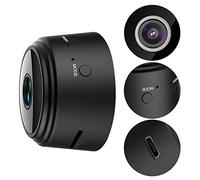 Cámara de Seguridad para el Hogar, Cámara de Puerta HD 1080P, Cámara WiFi Inteligente Inalámbrica HD para Vigilancia, Cámara para Mascotas para Habitación, Perro bebé (Negro)