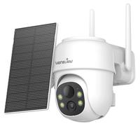 Cámara de seguridad, resolución 2K, alimentada por energía solar, 1 unidad