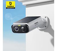 Baseus Cámara de seguridad Security S1 Lite – Solar e inalámbrica, 2K, 135°, IP67 – Blanco