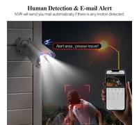 Cámara de seguridad - Vigilancia por cámara - Cámara exterior - Cámara IP - Sistema de videovigilancia - Resolución Ultra HD de 8 megapíxeles
