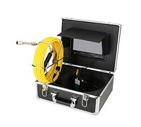 Cámara de video inspección tubería alcantarillado 9 "Monitoreo con medidor COUTER 17mm 8GB SD Tarjeta DVR IP68 Drene la en el endoscopio industrial Fontanería y conductos(20m)