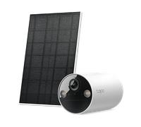 Cámara de vigilancia IP - TP-Link Tapo TC82 Kit, Kit Vigilancia Inteligente 2K con Panel Solar, Visión Nocturna a Color, Blanco
