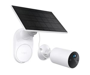 Cámara de vigilancia TP-Link Tapo C410 KIT con panel solar 2K (2304x1296), 3MP, protección contra la intemperie IP65, visión nocturna en color, audio bidireccional