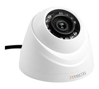 Cámara domo adicional Technaxx HDCVI/Koaxial para minikit de seguridad PRO, cámara de vigilancia para interiores TX-49: visión nocturna, resolución de video de 720p, ideal para sistemas DAHUA