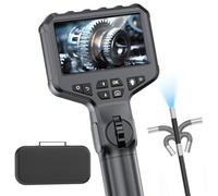 Cámara Endoscópica con Luz,con Pantalla 4,3" y Cámara 1080P, Cámara Endoscopio IP67 Impermeable,6,3mm Semirrígida Impermeable,para Inspección de Motor, Vehículos y Tuberías (Cable 1.5m)