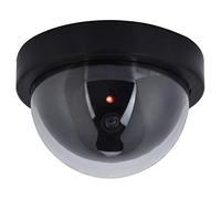 Camara Falsa de Seguridad, Cámaras de Simulada con Luz Intermitente LED, Cámara de Vigilancia CCTV Simulada para Uso en Interiores o Exteriores