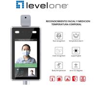 Camara Ip Con Medicion De Temperatura Y Reconocimiento Facial Level One 1080p