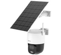 Cámara IP DAHUA BP5E, con panel solar, PTZ (pan-tilt-zoom), Wi-Fi, 5 megapíxeles, lente de 3,6 mm, códec H.265, protección IP66, alcance del infrarrojo hasta 30 metros, compatible con ONVIF, aplicació