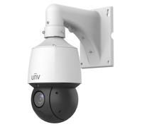 Cámara IP de vigilancia Uniview Prime PTZ PoE 4MP, lente de 4,8-120mm, grado de protección IP67, IK10, tecnología LightHunter, color blanco - IPC6424SR-X25-VF-B