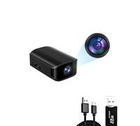 Cámara mini espía 1080P con detección de movimiento y grabación en bucle | Sin WiFi, sensor de gravedad y visión nocturna, Vigilancia segura para hogares, mascotas, oficinas y almacenes.