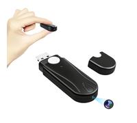 Cámara Oculta 1080P Mini Cámara Espía Memoria USB | 2H Microcámara Vigilancia, Grabación en Bucle, para Reuniones y Actividades al Aire Libre