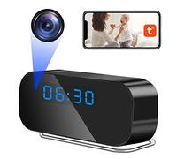 Cámara Oculta WiFi de 2,4/5 GHz, Mini Cámara Espía Oculta HD 1080P | Cámara Oculta en Reloj, Cámara Espía Oculta WiFi de 120°, Visión Nocturna, Detección de Movimiento, Visualización Remota